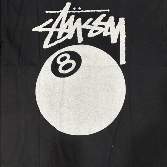 Stussy Black and White 8 Ball Tee - Picture 2 of 13
